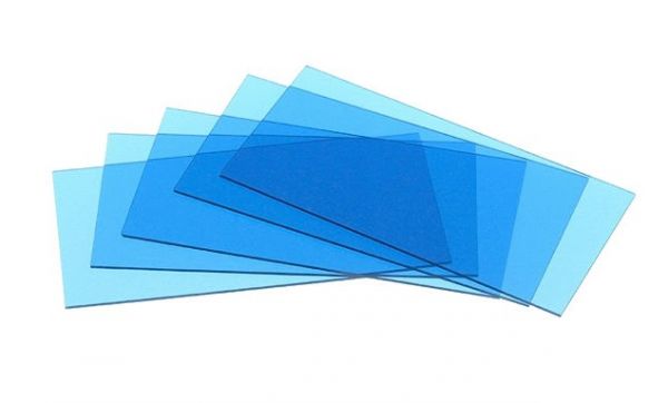 OPTREL Innere Schutzscheibe blau, +1.0 - e640 & OSE (5er Set)