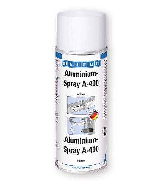 WEICON, Aluminium-Spray A 400 glänzend (Metallpartikel), Dose 400ml