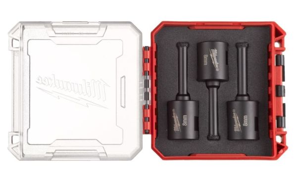 Diamantbohrer DIAMOND MAX™ 1/4" Set #2 (3 x Ø 8 mm) / Milwaukee # 4932500546 / EAN 4058546618483