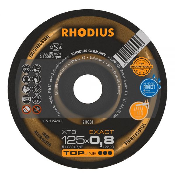 RHODIUS Trennscheibe XT8 EXACT - gerade (Form 41), diverse Ausführungen