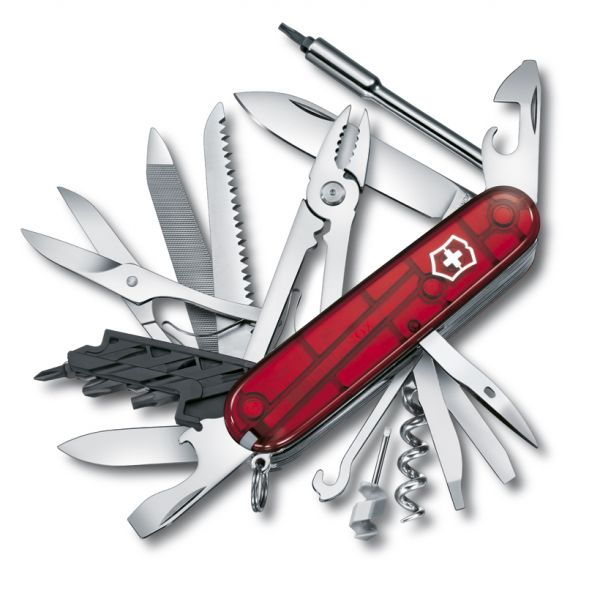 VICTORINOX 1.7775.T - CyberTool L, rot transparent