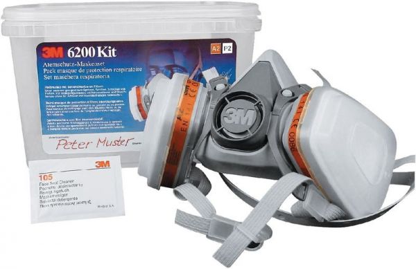3M 6200 Atemschutz-Halbmaske FFA2P2 in Box, Filter: 6500 / VPE Kit