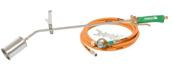 PERKEO 780/61/11/3/T TITAN Aufschweissbrenner-Set, 10m 60mm-Kopf,0-4bar-Regl+SBS,G3/8''LH