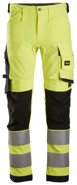 6343 Snickers HighVis stretch Hose CL2, Regular Fit
