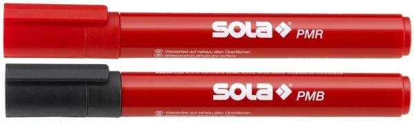 SOLA Permanent-Marker schwarz/rot PMBR SET
