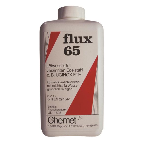 Lötwasser Flux 65 für UGINOX , Flasche 1000g