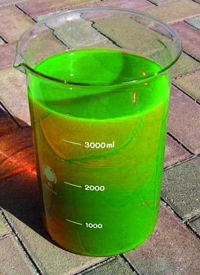 Wasser-Markierfarbstoff Fluorescein, diverse Grössen