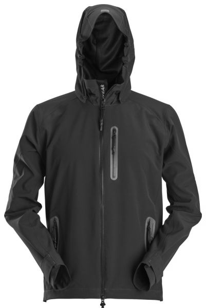 1218 Snickers Flexiwork, Wasserdichte Softshell-Jacke mit Kapuze