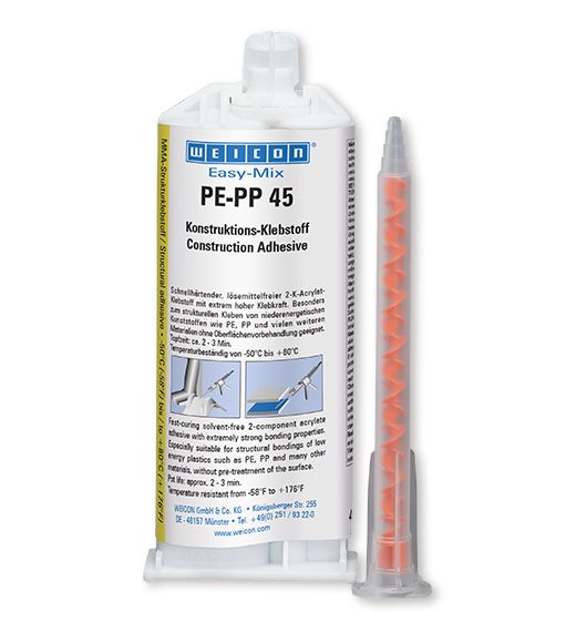 WEICON Easy-Mix PE-PP 45 Acrylat-Strukturklebstoff, 42 ml
