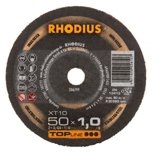 RHODIUS Trennscheibe XT10 MINI- gerade (Form 41), diverse Ausführungen 50-75mm