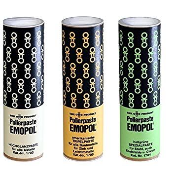 EMOPOL Spezialpaste für Stahl, auch INOX, VPE Kartonhülle mit ca. 250g