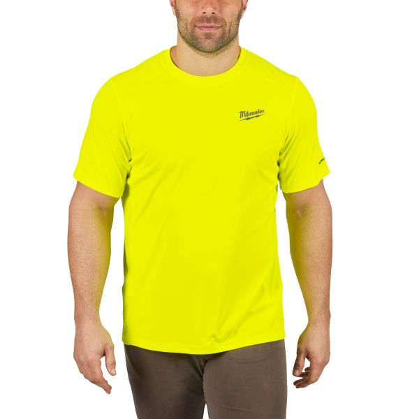 Milwaukee Funktions-T-Shirt gelb mit UV-Schutz WWSSYL