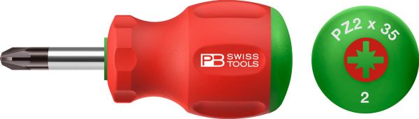 PB 8194 SwissGrip Stubby Pozidriv Kreuzschraubenzieher
