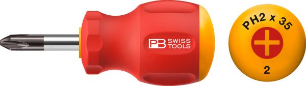 PB 8195 SwissGrip Stubby Phillips Kreuzschraubenzieher