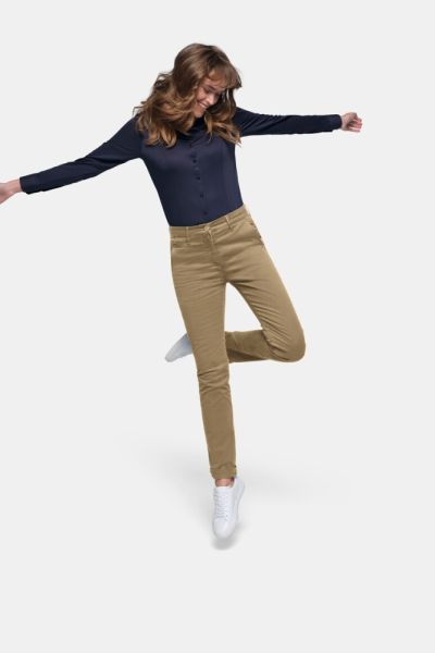 HAKRO Modell 706 - Damen Chinohose X-Stretch