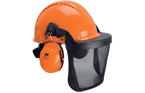 PELTOR Forst-Helmkombination /V4JKS, Farbe: orange / 18%