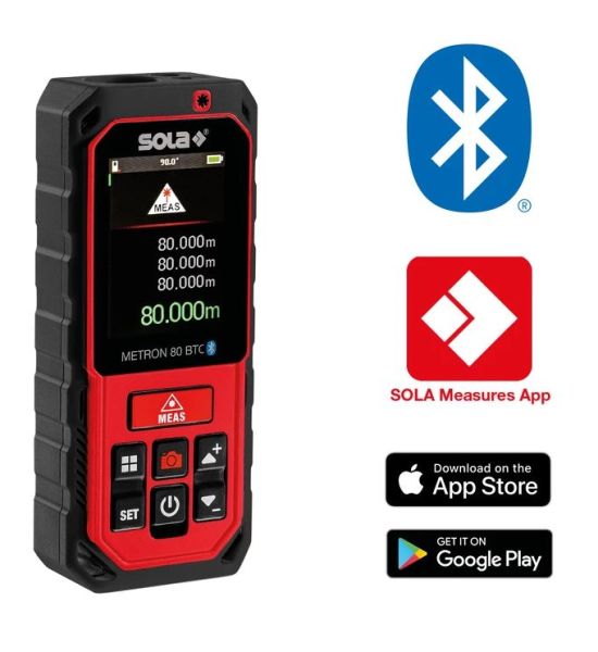 SOLA Laser-Entfernungsmesser METRON 80 BTC