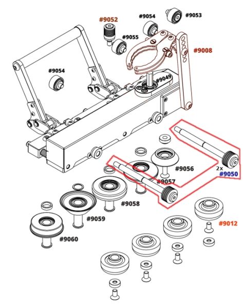 Ersatzteile für Akku Falzmaschine B-TOOL - DUO BT0600