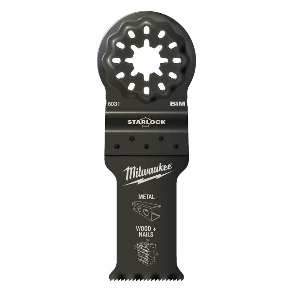 Multitool Starlock Bi-Metall Tauchsägeblatt für Schnitte in Holz mit Nägeln 35 x 42 mm / Milwaukee #