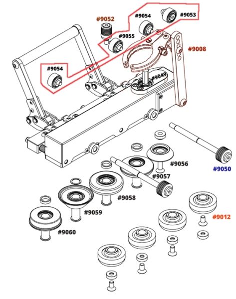 Ersatzteile für Akku Falzmaschine B-TOOL - DUO BT0600