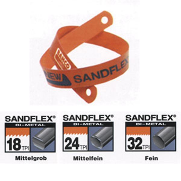 SANDFLEX, Handsägeblatt 300 x 13 x 6.5mm, diverse Ausführungen / VPE 10 Stück