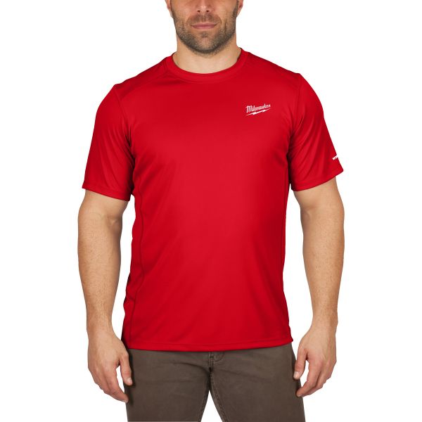 Milwaukee Funktions-T-Shirt rot mit UV-Schutz WWSSRD