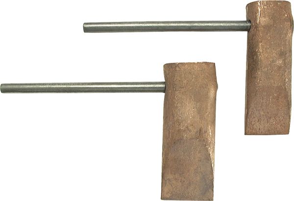 Kupferstück hammerform, gerade, diverse Grössen