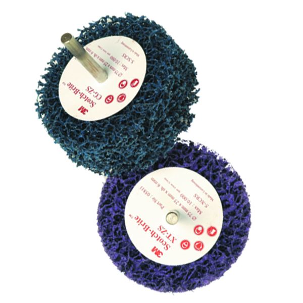 XT-Purple Reinigungsscheiben mit Schaft, Ø 100 x 25 x 6mm / in Pack 10 Stück