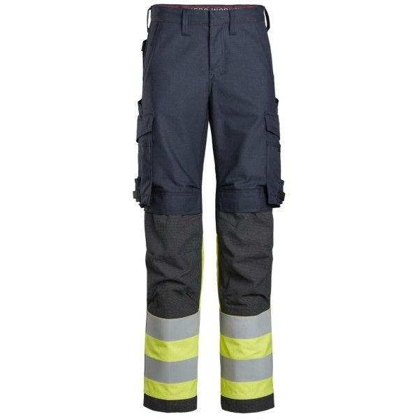 6367 Snickers Damenhose ProtecWork HiVis Kl. 1, Regular Fit