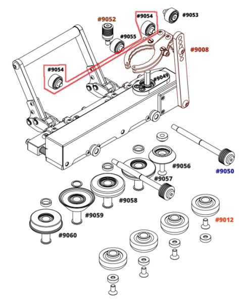 Ersatzteile für Akku Falzmaschine B-TOOL - DUO BT0600