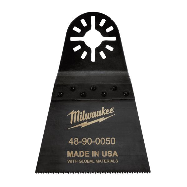 Multitool Bi-Metall Sägeblatt 64 mm breit für Schnitte in Holz, Metall, Kunststoff, Fiberglas / Milw