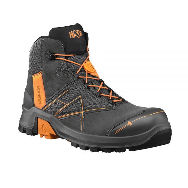 HAIX 631012 CONNEXIS Safety+ GTX mid grey-orange Sicherheitsschuhe Klasse S3