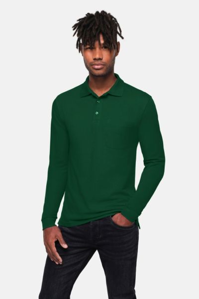 HAKRO Modell 817 - Pocket-Longsleeve-Polo MIKRALINAR® ECO