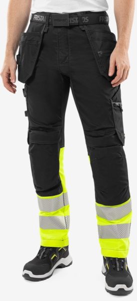 Fristads Kansas 301441 High Vis Handwerker-Stretchhose Kl 1 2906 GWM