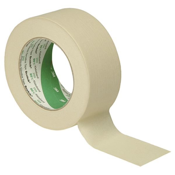 3M 2321, Standard-Malerabdeckband beige, Bandbreite 25mm / VPE Rolle (9)