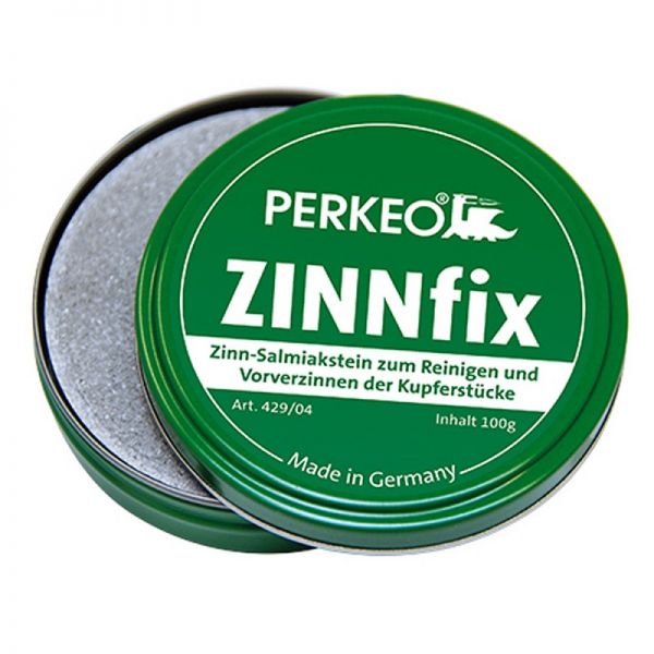 PERKEO 429/04 ZinnFix-Lötstein / Verzinnungsstein, mit Kupferschutzlot in Blechdose