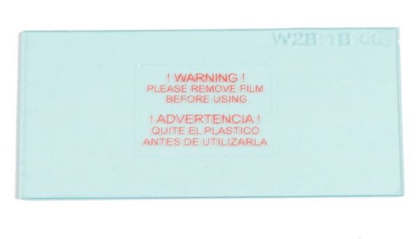 OPTREL Vorsatzscheibe aussen, kratzfest, hitzeresistent, 105x50mm (200er Set)