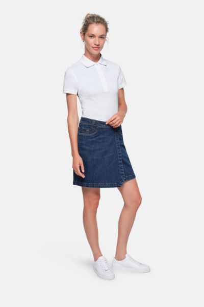 HAKRO Modell 732 - DAMEN 5-POCKET-JEANSSKORT X-STRETCH ECO