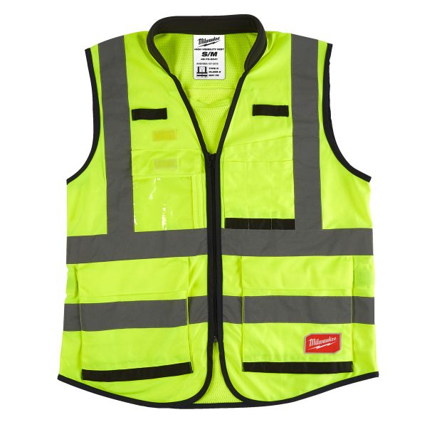 Premium Warnschutzweste Hi-Vis Gelb, Grössen: S - XXL (Milwaukee)