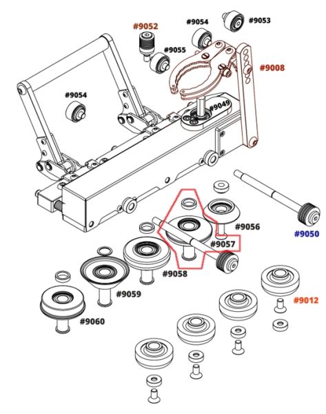 Ersatzteile für Akku Falzmaschine B-TOOL - DUO BT0600