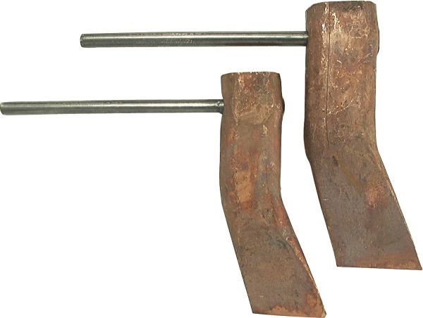 Kupferstück hammerform, gekröpft - diverse