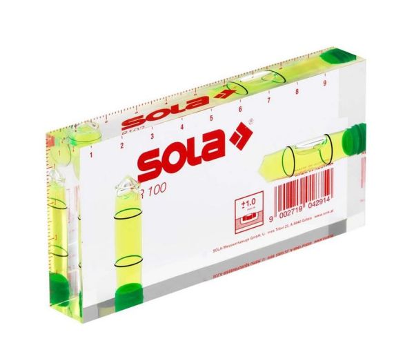 SOLA Klein-Wasserwaage R 100 grün SOLA