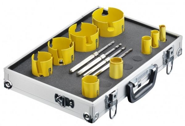 ProFit Multi Purpose Lochsägen, Satz 9 St. 17-21-25-33-41-51-65-76-83 MM, mit integriertem Adaptor u
