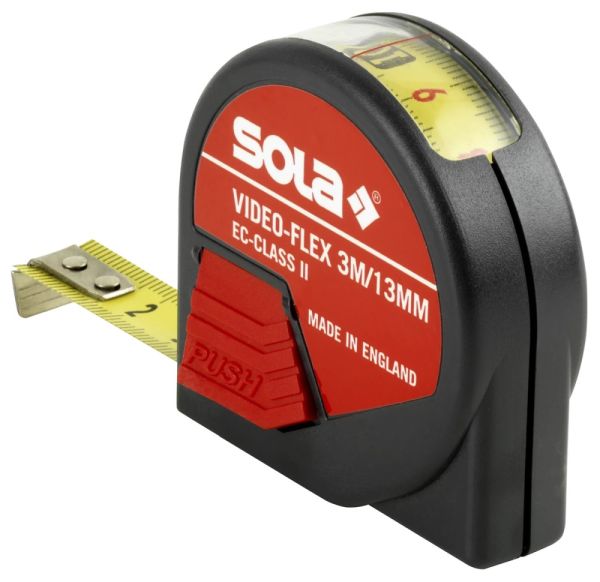 SOLA Rollmeter (13 mm) Video-Flex VF 3 m