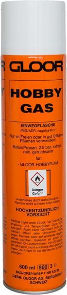 Hobbygas, Ersatzgasdose zu HOBBY-FLAMM, 3050 / VPE Gasdruckeinwegdose