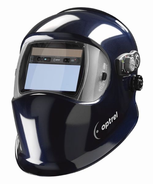 OPTREL e684 Helm (SN 4/5-13 Autopilot) - dark blue, mit Industriehelm