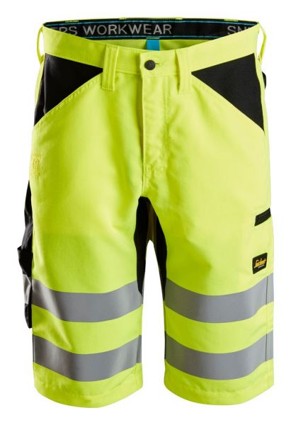 6132 Snickers LiteWork, High-Vis Shorts+ Klasse 1, Regular Fit