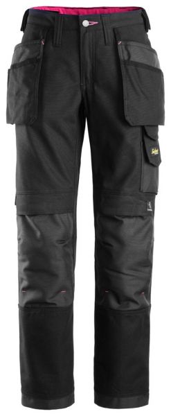 3714 Snickers Damen Bundhose mit Holstertaschen, Canvas+, Loose Fit