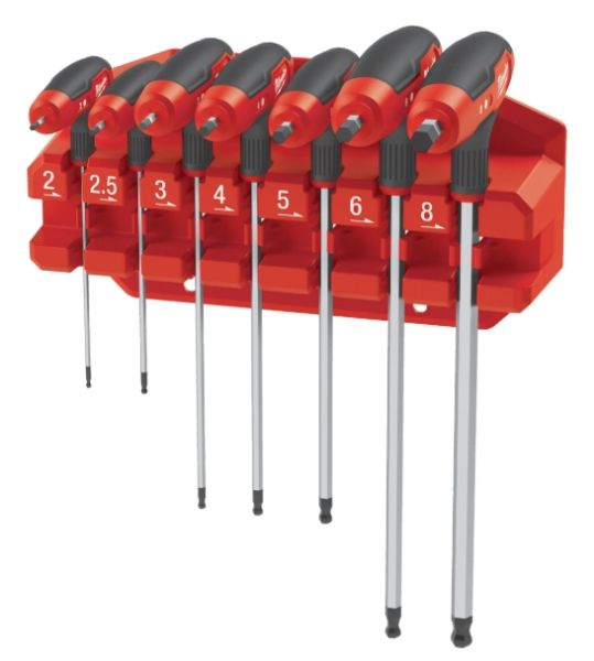 Innensechskant-T-Griffe mit Softgrip-Auflage / Milwaukee # 4932498677 / EAN 4058546525460